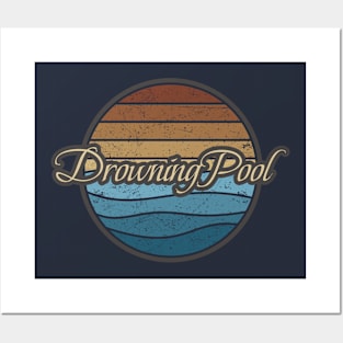 Drowning Pool Retro Waves Posters and Art